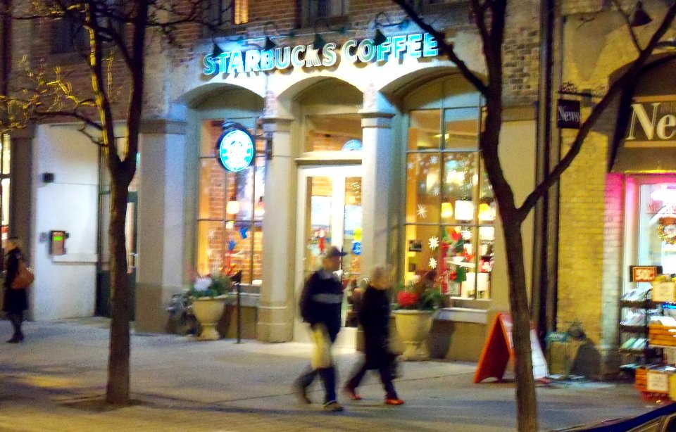 Starbucks Coffee on Front Street, Toronto, between Church and Jarvis streets -b
