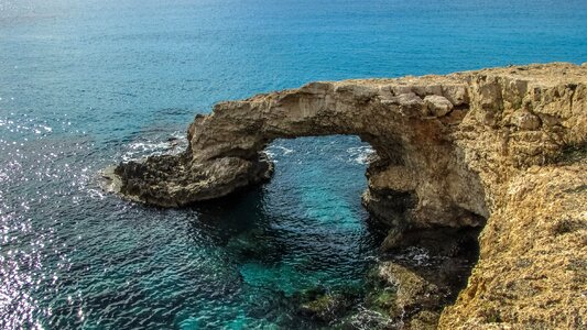 Ayia napa natural arch coast photo