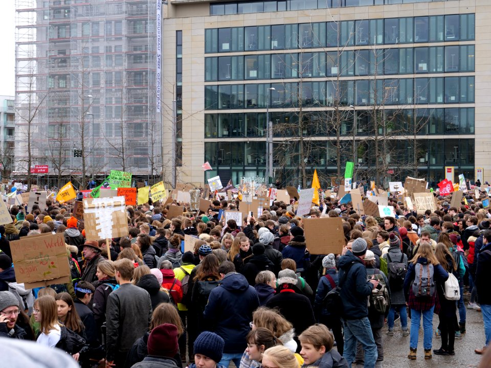 Start of the FridaysForFuture demonstration Berlin 15-03-2019 10