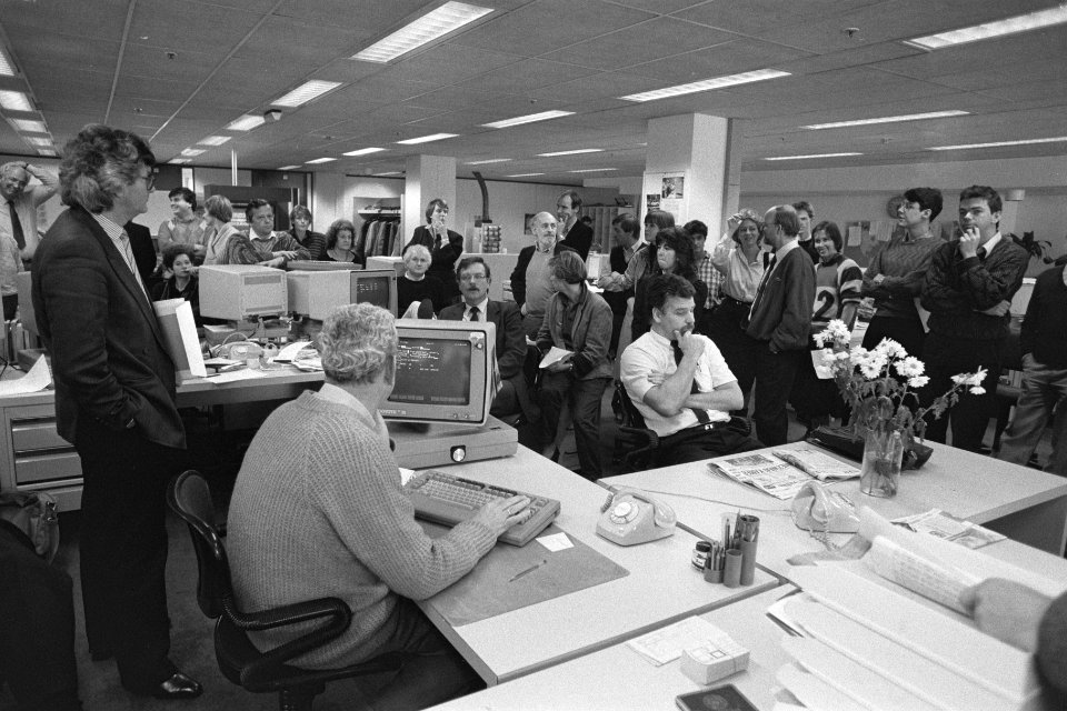 Staking bij NRC Handelsblad vanwege conflict over verhuizing, Bestanddeelnr 933-8261
