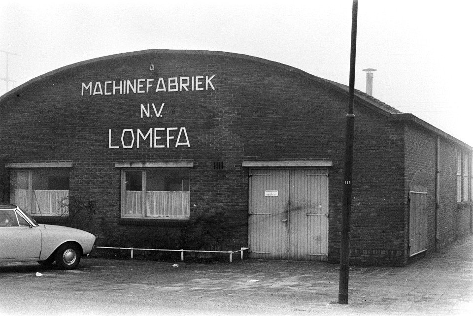 Staking in machinefabriek NV Lomefa te Hoorn voor het vakbondstientje. Fabriek, Bestanddeelnr 923-1918