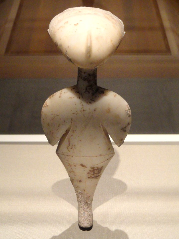 Stargazer, statuette of a woman, about 3000 BC, early bronze age, perhaps western Anatolia, marble - Cleveland Museum of Art - DSC08090