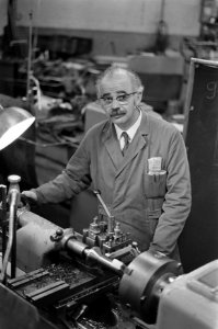 Staking in machinefabriek NV Lomefa te Hoorn voor het vakbondstientje. Directe, Bestanddeelnr 923-1914