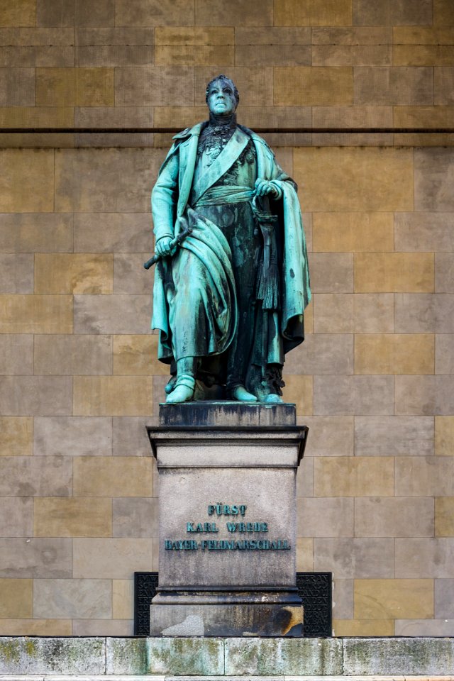 Statue Karl Wrede Feldherrnhalle Munich