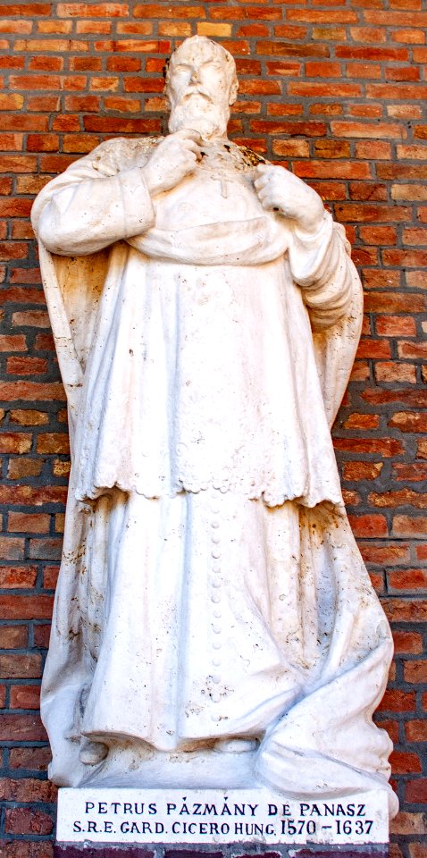 Statue of Péter Pázmány in the Szeged Pantheon