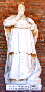Statue of Péter Pázmány in the Szeged Pantheon