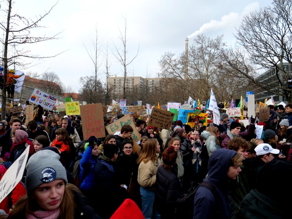 Start of the FridaysForFuture Demonstration 25-01-2019 Berlin 25
