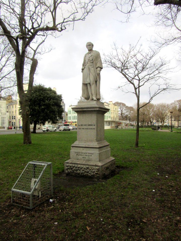 Statue of John Cordy Burrows, Old Steine, Brighton (NHLE Code 1380679) (December 2016)