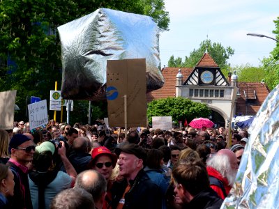 Start of the 1st may demonstration Grunewald 2019 28