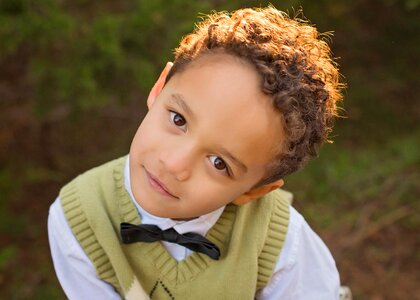 Cute portrait young photo