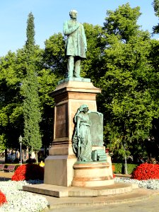 Statue of Johan Ludvig Runeberg in Helsinki - DSC03904 photo