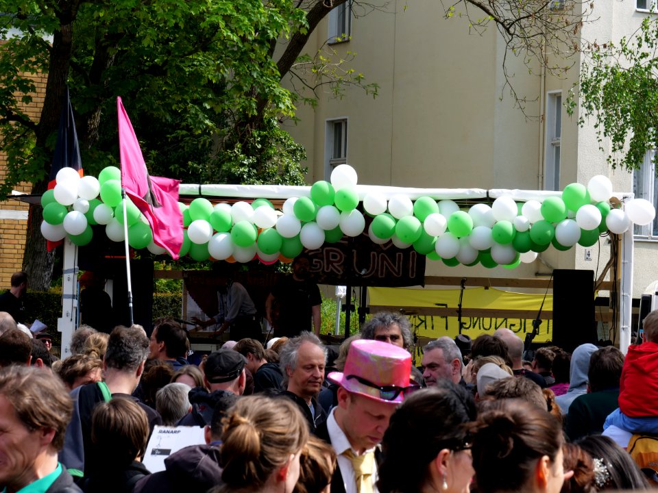 Start of the 1st may demonstration Grunewald 2019 15