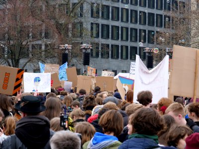 Start of the FridaysForFuture demonstration Berlin 29-03-2019 09