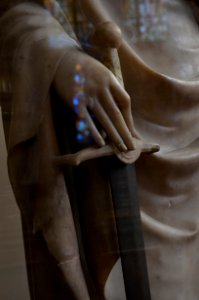 Statue of Saint Catherine Gravenkapel Kortrijk 17052015 4