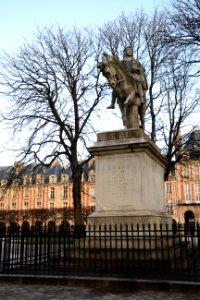 Statue Louis XIII Square Louis XIII Paris 27122012 2