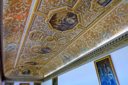 State Dining Room ceiling - Stowe House - Buckinghamshire, England - DSC07231