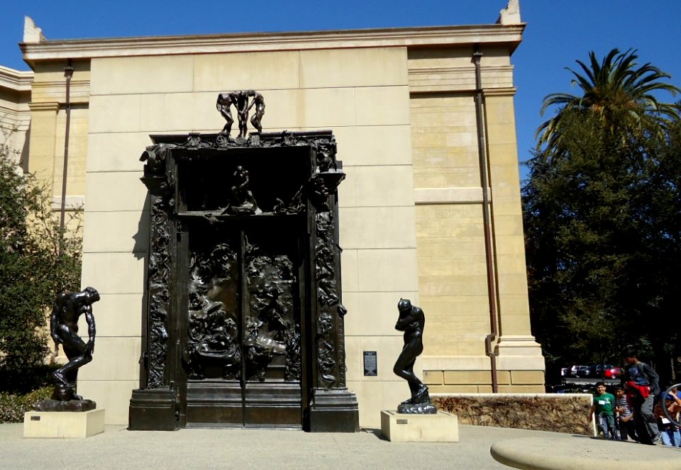 Stanford University March 2012 Rodin statues outdoors
