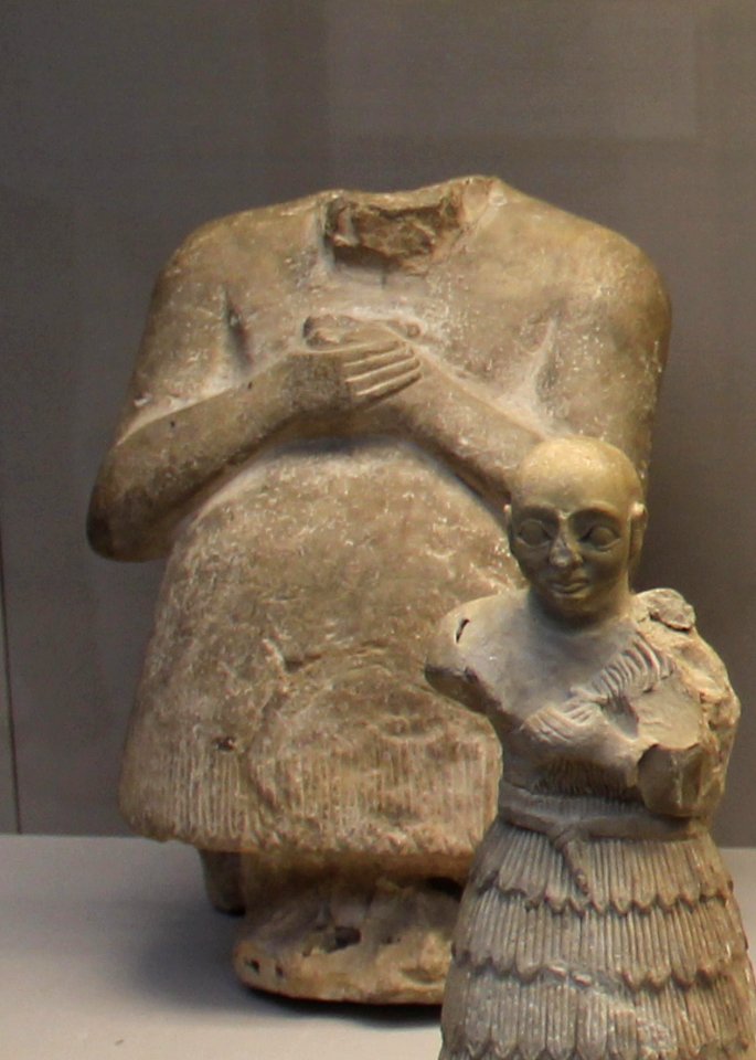 Statue of Iku-Shamash, King of Mari circa 2400 BCE