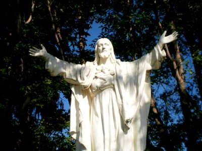 Statue of Jesus, Roman Catholic Church, Vegreville 02 photo