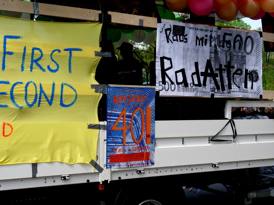 Start of the 1st may demonstration Grunewald 2019 07