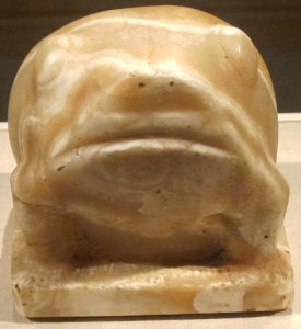 Statue of Heqat, c. 2950 BCE, travertine, Cleveland Museum of Art photo