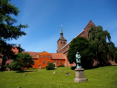 Statue of Hans Christian Andersen at Odense photo