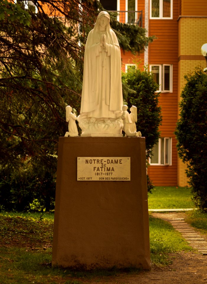 Statue Notre Dame de Fatima, Limoilou, Quebec city, Canada