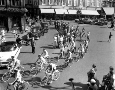 Start muggenronde te Haarlem (stadshuis Grote Markt ) aangetast, Bestanddeelnr 908-8389