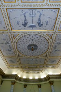 State Drawing Room ceiling - Stowe House - Buckinghamshire, England - DSC07224