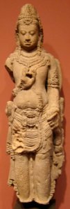 Standing deity, Central Java, 9th century, andesite, --Honolulu Museum of Art--