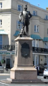 Statue of Royal Sussex Regiment Soldier, Grand Parade, Eastbourne (NHLE Code 1043677) (May 2010)