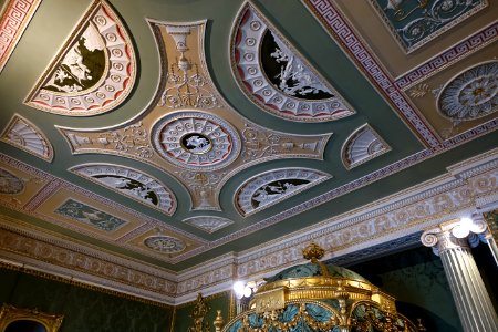 State Bedroom ceiling - Harewood House - West Yorkshire, England - DSC01810