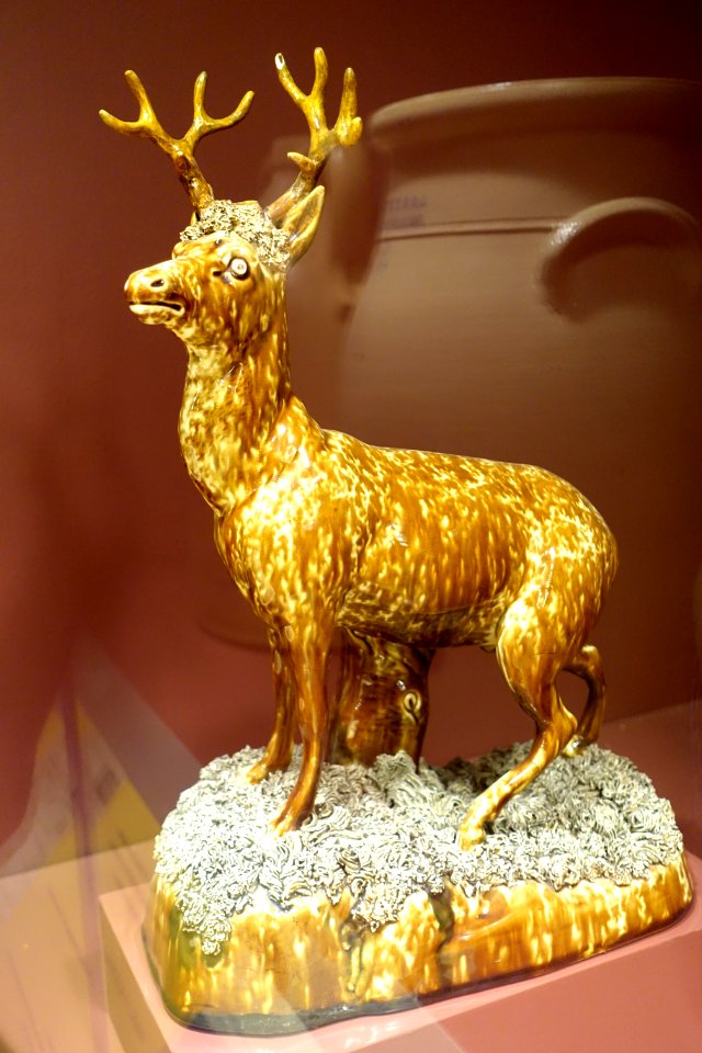Standing Stag, United States Pottery Company, 1852-1853 - Bennington Museum - Bennington, VT - DSC08971