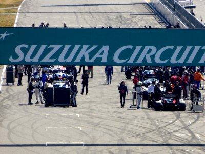 Starting grid of Super Formula Public Test at Suzuka Fan Thanksgiving Day (1)
