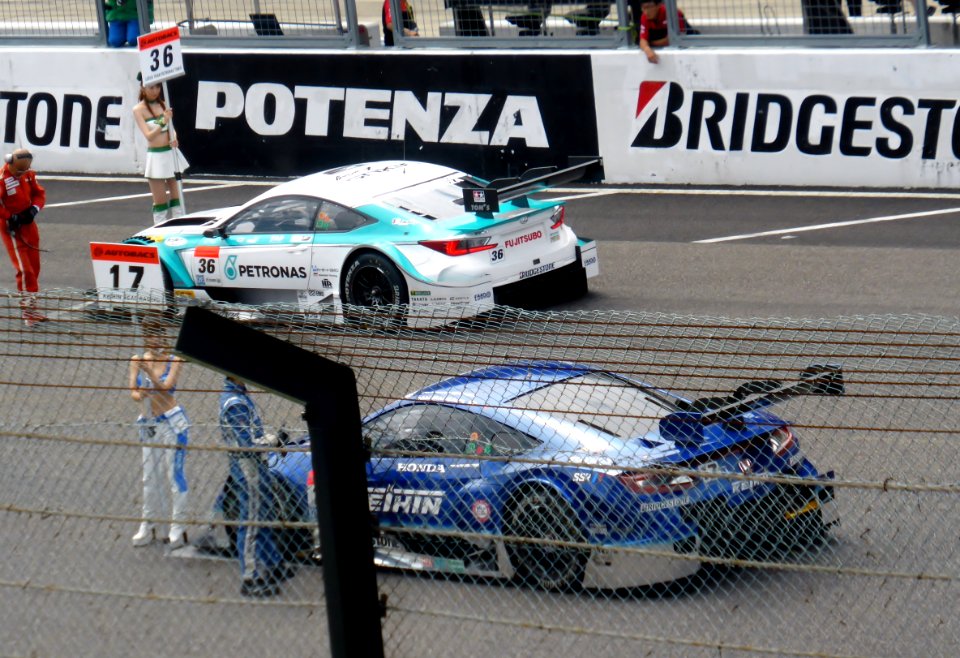 Starting grid of GT500 at 2014 pokka sapporo 1000km (2)