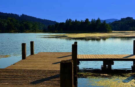 Bank waters idyll photo