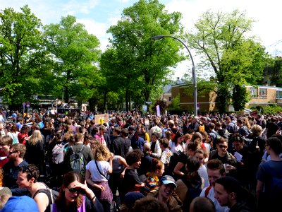 Start of the 1st may demonstration Grunewald 2019 22