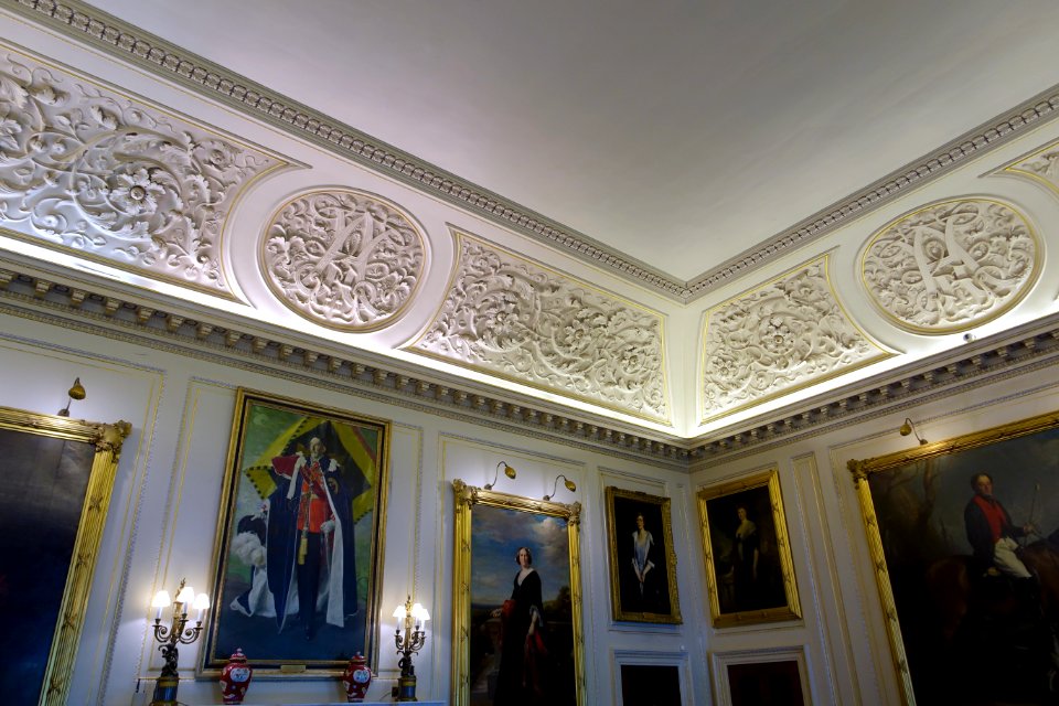 State Dining Room ceiling - Harewood House - West Yorkshire, England - DSC02022