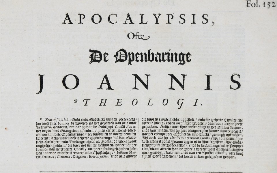 Statenbijbel Apocalypsis