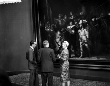 Statiebezoek koning Boudewijn , bezoek Rijksmuseum, aankomst, Bestanddeelnr 910-5022