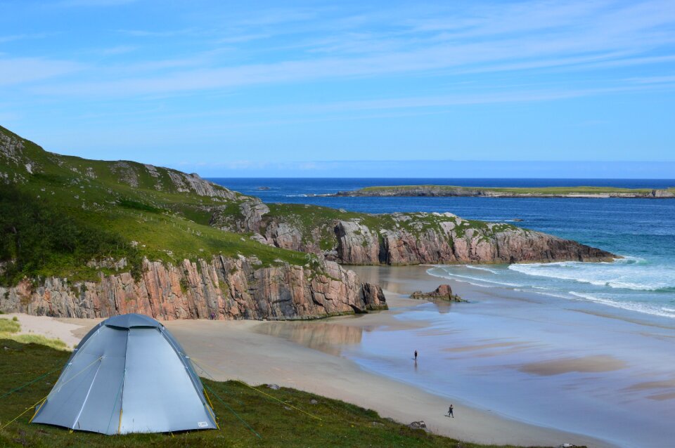 Wild camping north coast 500 tent