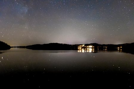Stars and Milky Way over Åbyfjorden 1 photo