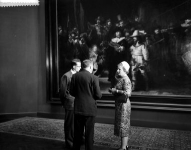 Statiebezoek koning Boudewijn , bezoek Rijksmuseum, aankomst, Bestanddeelnr 910-5023