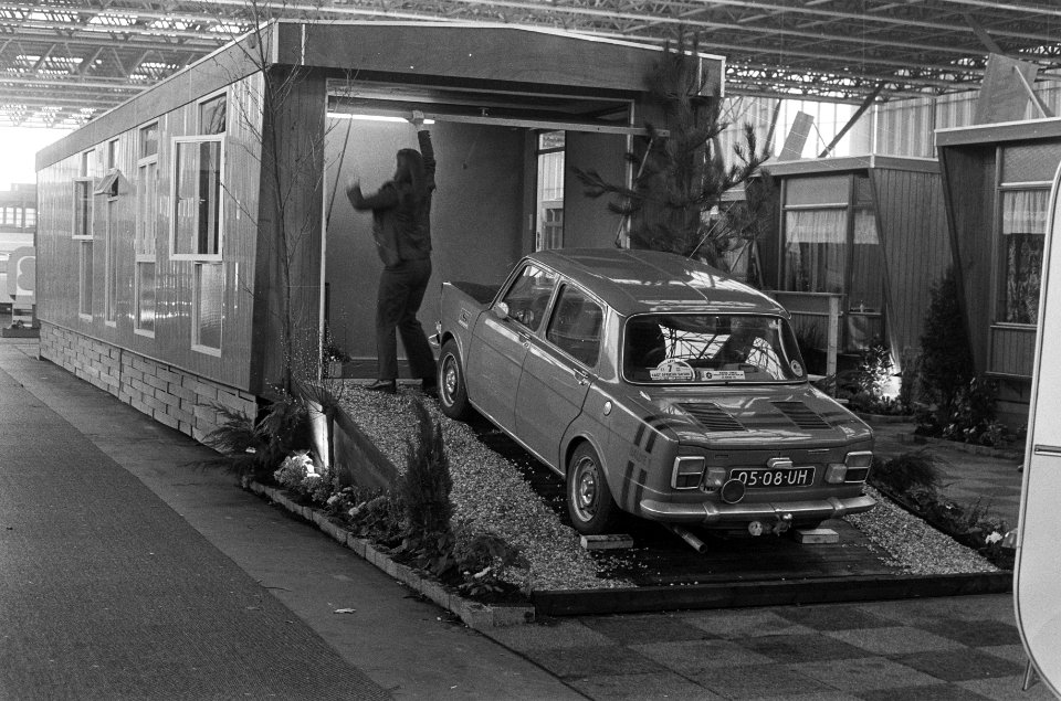 Sta-caravan met garage, Bestanddeelnr 926-8838