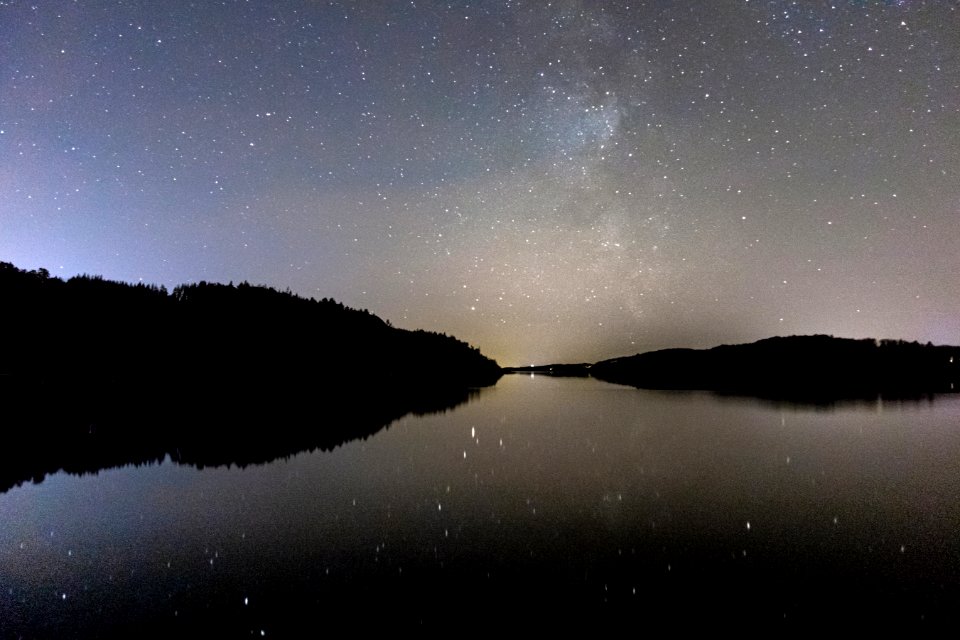 Stars and Milky Way over Åbyfjorden 2