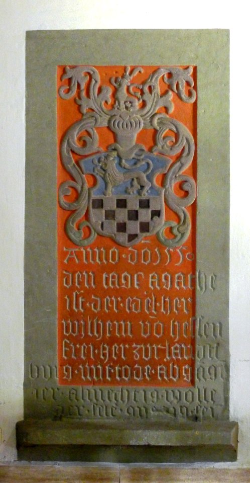 Stadtkirche (Melsungen) Grabplatte Wilhelm von Hessen