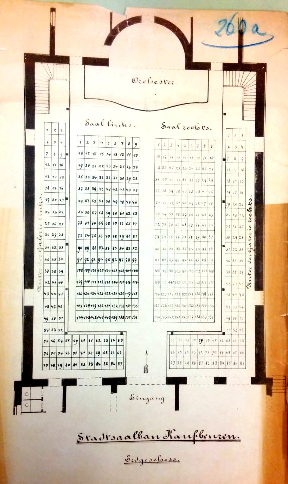 Stadtsaal KF Plan Erdgeschoss