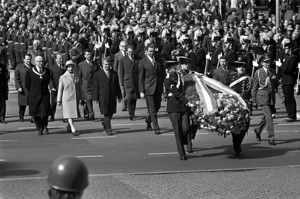 Staatsbezoek van president Ceausescu van Roemenie, president Ceausescu en echtge, Bestanddeelnr 926-3338