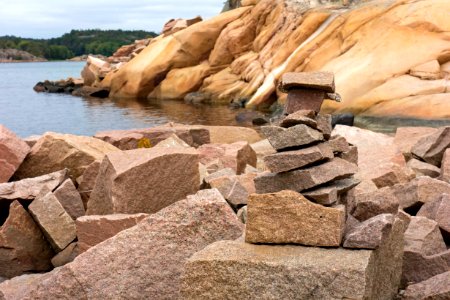 Stacked rocks in Loddebo 3 photo