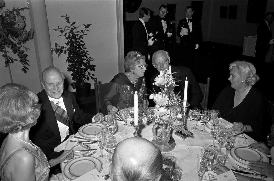 Staatsbezoek Zweeds Kon. Paar Nederland diner in Rijksmuseum aangeboden door Ri, Bestanddeelnr 928-8518